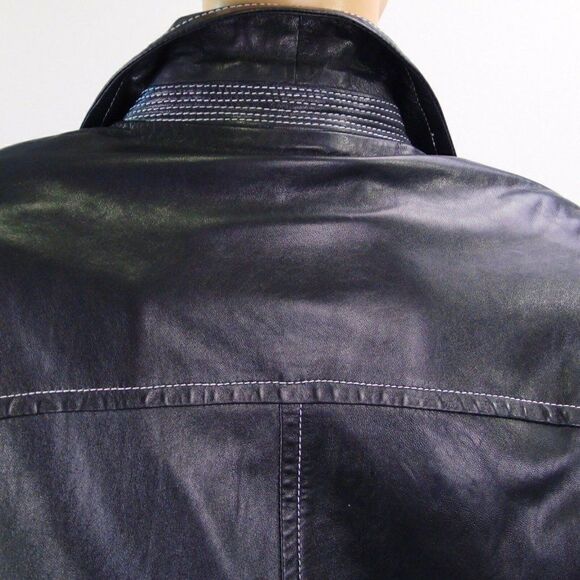 Laurel by Escada Black Leather Jacket - Picture 7 of 12